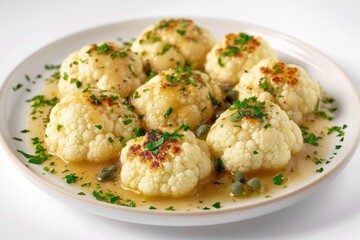 Cauliflower Piccata: A Burst of Flavor with Tangy Capers and Herbs