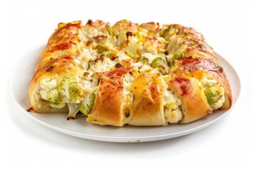 Flavorful Cauliflower and Brussels Sprouts Gouda Bread Roll