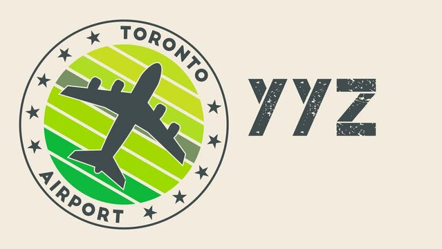 Lester B. Pearson Airport Toronto intro video. Toronto airport information animation. Charming 4K video.