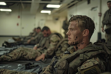 Fototapeta premium hell week at navy SEAL training