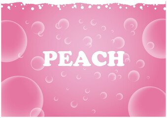 ピーチソーダ　背景