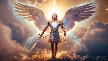 A portrait of an archangel