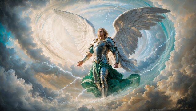 A portrait of an archangel