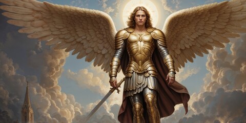 A portrait of an archangel