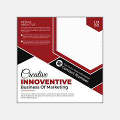 Creative corporate social media post design template