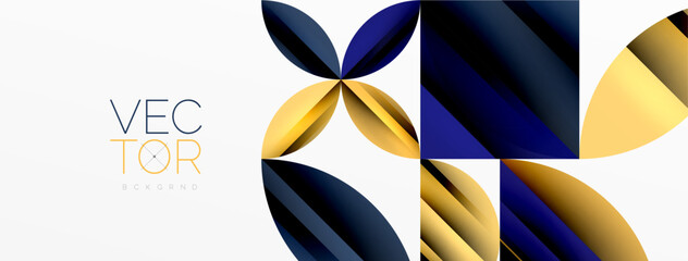 Circle, square, triangle shapes geometric minimal background