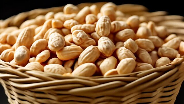  A bountiful basket of almonds ready to be savored