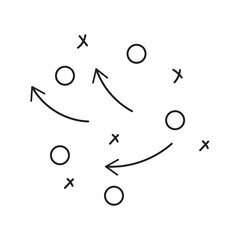 Tactic icon.Tactics business concept icon. Vector