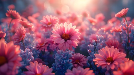 Floral Courage, LGBTQ courage displayed through vibrant desert flora, showcasing the beauty of individual and collective bravery. 3D Model, 4K, tv show quality