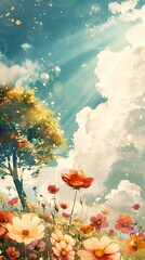 Beautiful Summer Flowers.