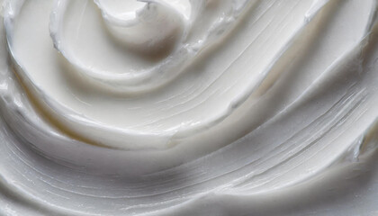 strokes of white cream, thick texture background wallpaper, milky lotion for body, hands, face. sunscreen, decorative cosmetics for face and body. product presentation template