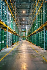 Fototapeta premium Storage of chemical liquids. 