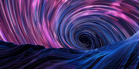 Obraz premium Colorful abstract background. Glowing spiral.