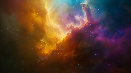 Fototapeta premium Colorful space galaxy cloud nebula. Stary night cosmos. Universe science astronomy. Supernova background wallpaper - 