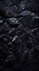 Obsidian Gemstone, Abstract Image, Texture, Pattern Background, Wallpaper, Background, Cell Phone Cover and Screen, Smartphone, Computer, Laptop, Format 9:16 and 16:9 - PNG