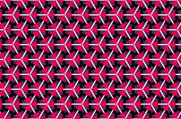 A pattern of triangles in red and purple color scheme