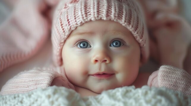 The adorable baby girl