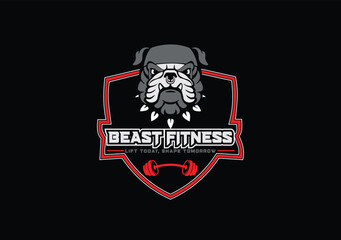 Pitbull logo template
