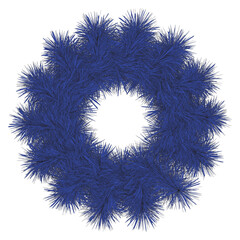 circle of coloring grass concept isolated on white background 