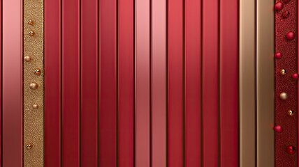 Red and gold metallic stripes, festive Christmas background, luxurious and bright
