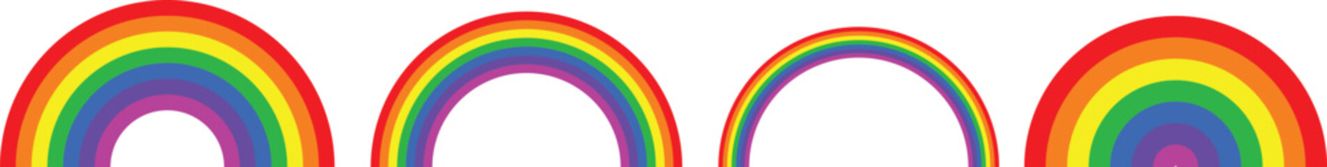 Rainbow Graphics in Vector Format Isolated.eps10