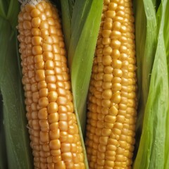 macro shot of a corn