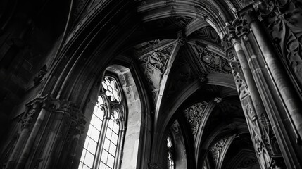 Gothic Arches and Ornate Stonework