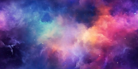 Fototapeta premium AI Generated. AI Generative. Color bright abstract space cosmic galaxy universe background with many stars decoration. Graphic Art