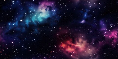 AI Generated. AI Generative. Color bright abstract space cosmic galaxy universe background with many stars decoration. Graphic Art