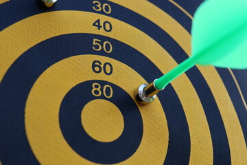 black board for darts on a white background