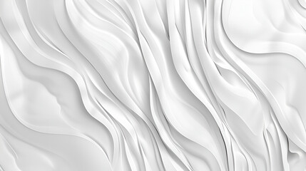 Obraz premium White light panel, background or banner made of waves ,3D abstract lines and curves, minimalist design, soft colors