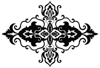 Carpet components. black stripes. rug Oriental ornament with floral motifs. Indian design element for henna tattoo, adult coloring book, greeting card, wedding invitation or spa beauty flyer.
