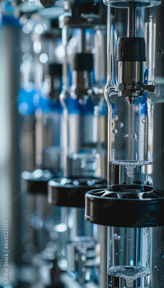 Poster advanced high-tech water filter system components for efficient water purification design