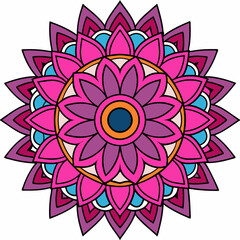 Mandala design vector illustration white background