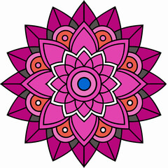 Mandala design vector illustration white background