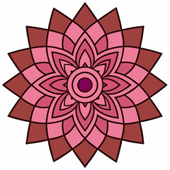 Mandala design vector illustration white background