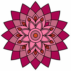 Mandala design vector illustration white background