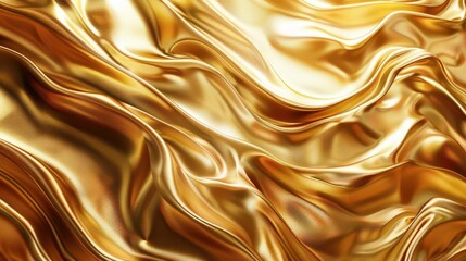 luxurious golden abstract background with elegant texture and depth 3d digital illustration wallpaper