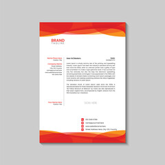 Letterhead design template for any purposes