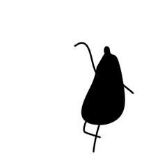 Human silhouettes, architectural sketches of people in many actions. vector illustration isolated on white background