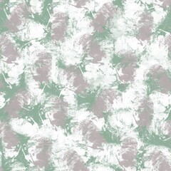 Seamless abstract textured pattern. Green, grey, brown, white. Digital brush strokes background. Illustration. Design for textile fabrics, wrapping paper, background, wallpaper, cover.