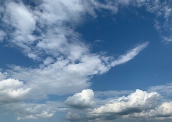 blue sky with clouds