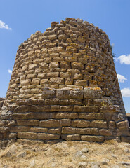 Nuraghe Piscu, Suelli, consists of a truncated cone tower and is one of the most beautiful nuraghi