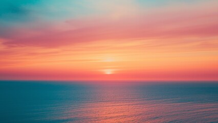 Fototapeta premium Pastel sunset backdrop on a beautiful beach