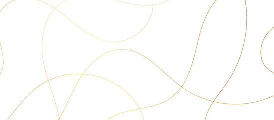 Abstract background golden strokes curved lines digital art simple threads on blank background 
