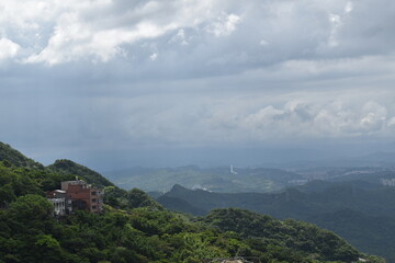 Fototapeta premium clouds over the mountains