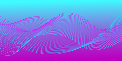 Simple minimalist background waving modern gradient colors.
