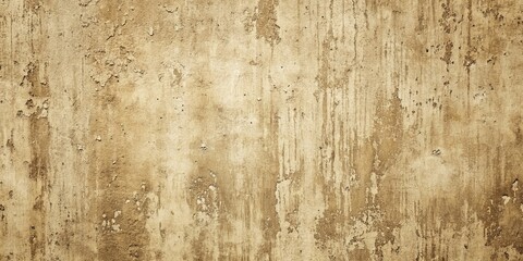 Obraz premium Rustic Beige Concrete Wall Texture with Vertical Lines and Flakes
