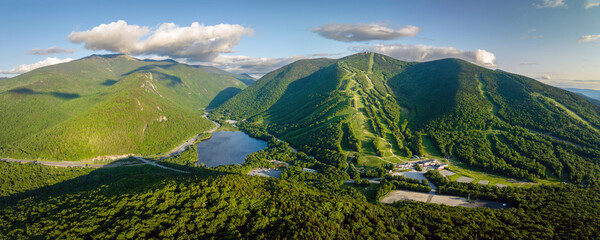 Aerial view of Ski Area during Summer 
