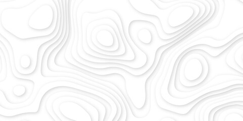 White topography 3d layers papercut design dropshadowed abstract contour map texture 3d design